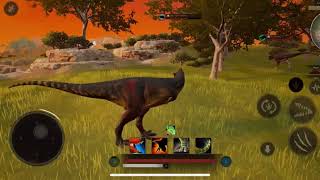 Path Of Titans gameplay Carno vs rex (Mobile)