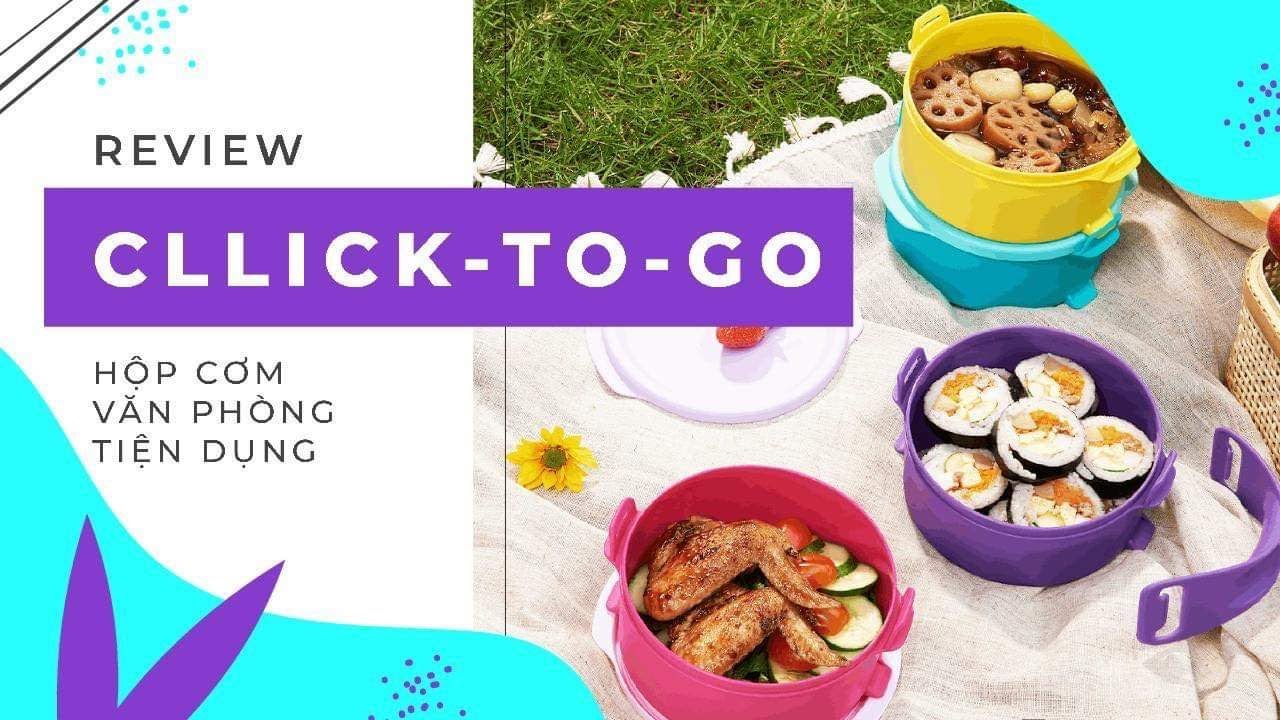Review chi tiết set hộp cơm Click-to-Go Chương trình tháng 3/2022 của Tupperware - Vân Anh's Kitchen