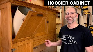 Hoosier Cabinet Repair Showing New Brass Hardware & a Woodworking Lesson by Fixing Furniture