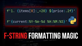 F-Strings Have A Lot of Format Modifiers You Don't Know