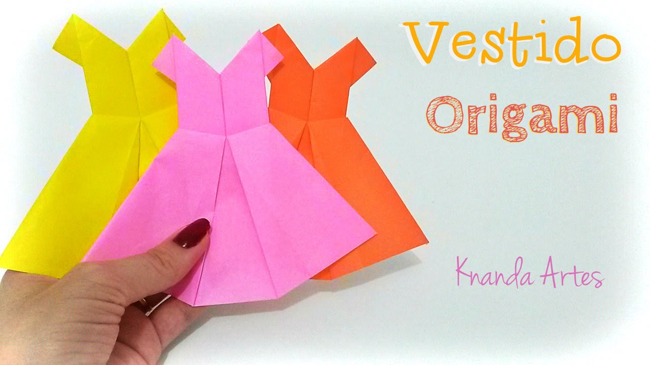 Como Fazer Vestido De Papel How To Make A Dress Origami