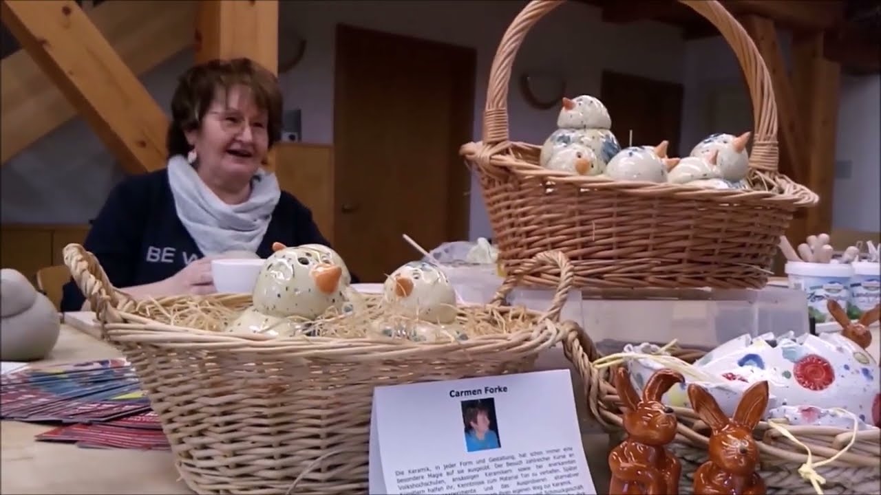 Easter ceramics in Kleine Galerie Torgau: Carmen Forke - best easter decorating ideas (Osterkeramik)