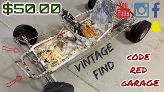 50 00 Vintage go kart Craigslist DEAL - Vintage kart PART 1 series