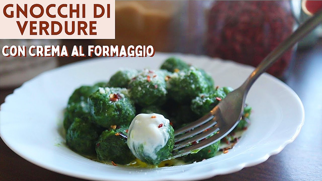 GNOCCHI di VERDURE con CREMA AL FORMAGGIO FACILI E GUSTOSI con SOLI 2