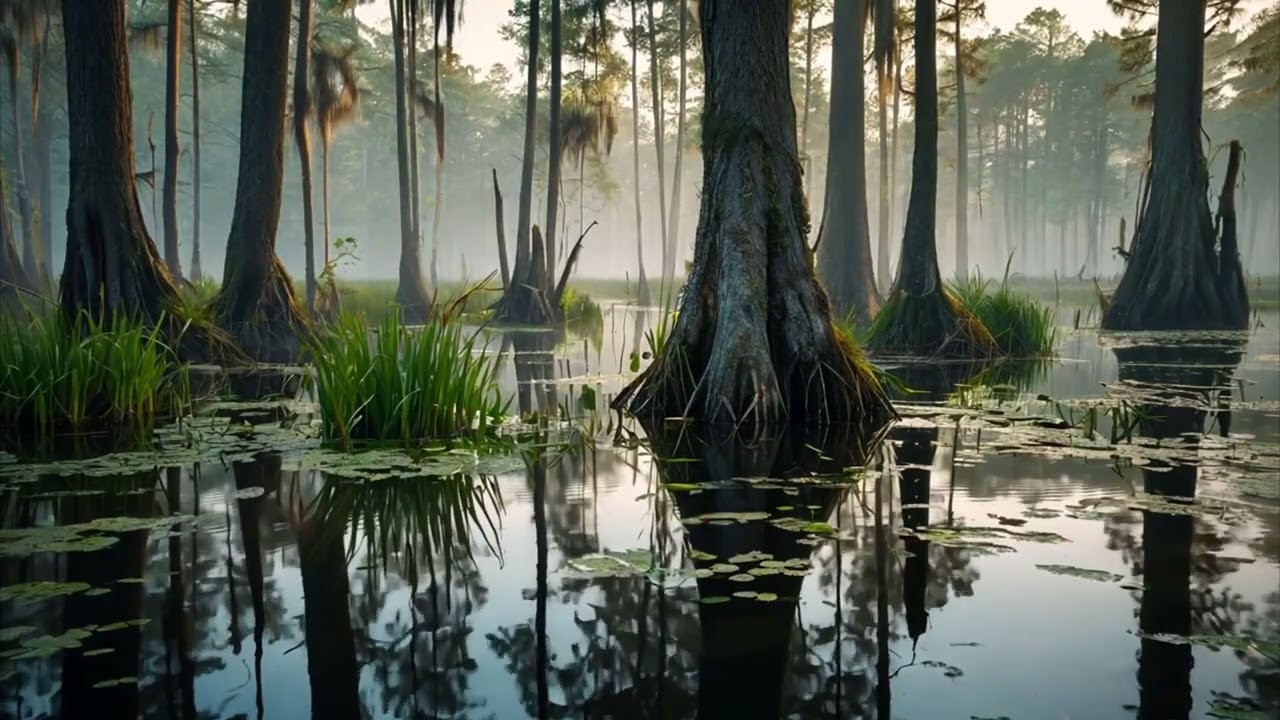 1 Hour of Soothing Swamp Sounds : No Music, Just Nature’s Magic