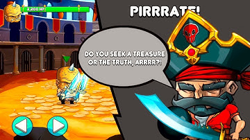 Tiny Gladiators - Android iOS Gameplay & BOSS PIRRRATE & BY BoomBit Games