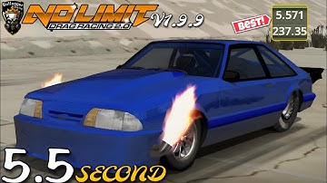 Fox Body Mustang 5.5 second Tune 1/4 Mile No Limit Drag Racing 2 V1.9.9 Full system tuning