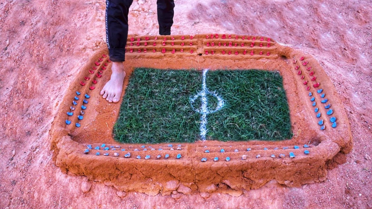 Build a Miniature Football Field With Natural Materials YouTube