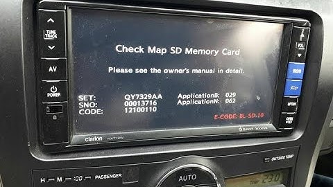 Clarion nx712R  - Clarion NX712 SD card Unlock - How to fix the error