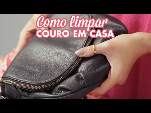 Vídeo: Como limpar uma bolsa de couro branca em casa?