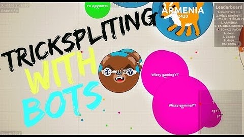EPIC TRICKSPLITS WITH BOTS [#30 SUCCES TRICKSPLIT]//Agar.io