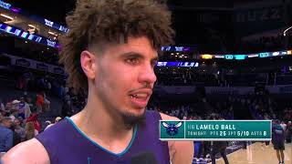 LaMelo Ball Drops 25 & Sends a Message: ‘We Giving It Our Everything!' POST GAME INTERVIEW | Hornets Profile