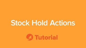 TeamGuru Tutorial: Stock Hold Actions