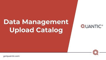 Quantic POS - Data Management Upload Catalog
