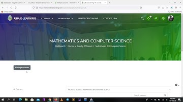 Creating a Course on UBa E Learning Platform