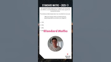 Did You Get This 2025 MC Question Right?? #hsc #maths #standard #advanced