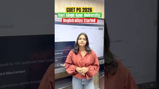 CUET PG 2026 | Hari Singh Gaur University Registration Started #cuetpg2026 #cuetpgcutoff