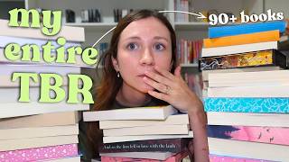 my ENTIRE physical tbr.. 📚🫣 *bookshelf tour!*
