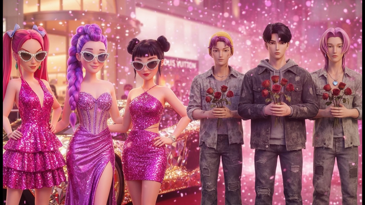 😱🔥 OMG! Pink Family RUMI VS Gray JINU | Kpop demon hunters