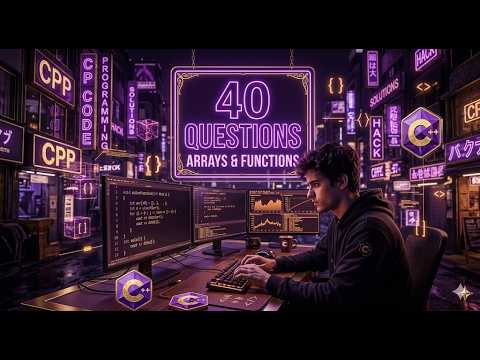 🔥 40 C++ Questions Challenge | Arrays + Functions - YouTube