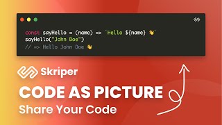 Create and share beautiful images of your source code | Javascript