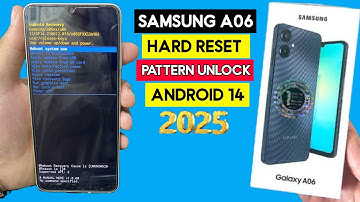 Samsung Galaxy A06 Hard Reset || Pattern Unlock 2025 | Remove Pin Password Without Pc