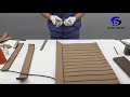 Synthetic teak boat decking installation