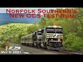 Norfolk Southern's High Speed OCS Test Run at Huntingdon | May 5, 2021