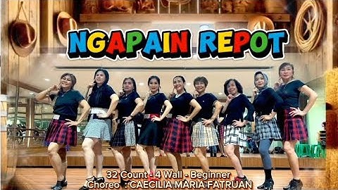 Ngapain Repot - Beginner Line Dance - Demo by Lady Angel D