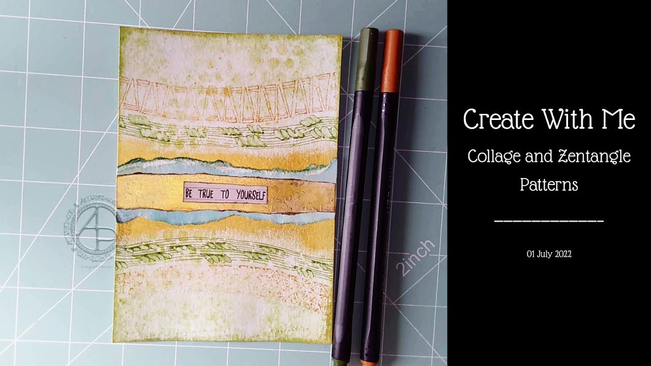 Create With Me - Collage and Zentangle Patterns 