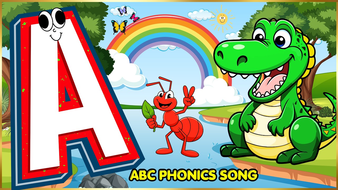 ABC Phonics Song 🐊 🐜 | A for Alligator B for Bear | A to Z Alphabets ...