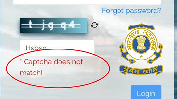 How To Fix Captcha does not match! Problem Solve Indian Coast Guard Website
