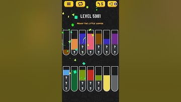 Water sort puzzle level 5981