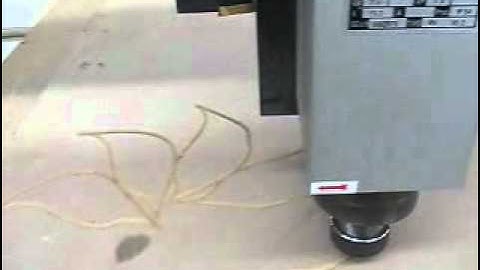MDF engraving by air cooling spindle.wmv