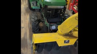 John Deere 345 snowblower install 