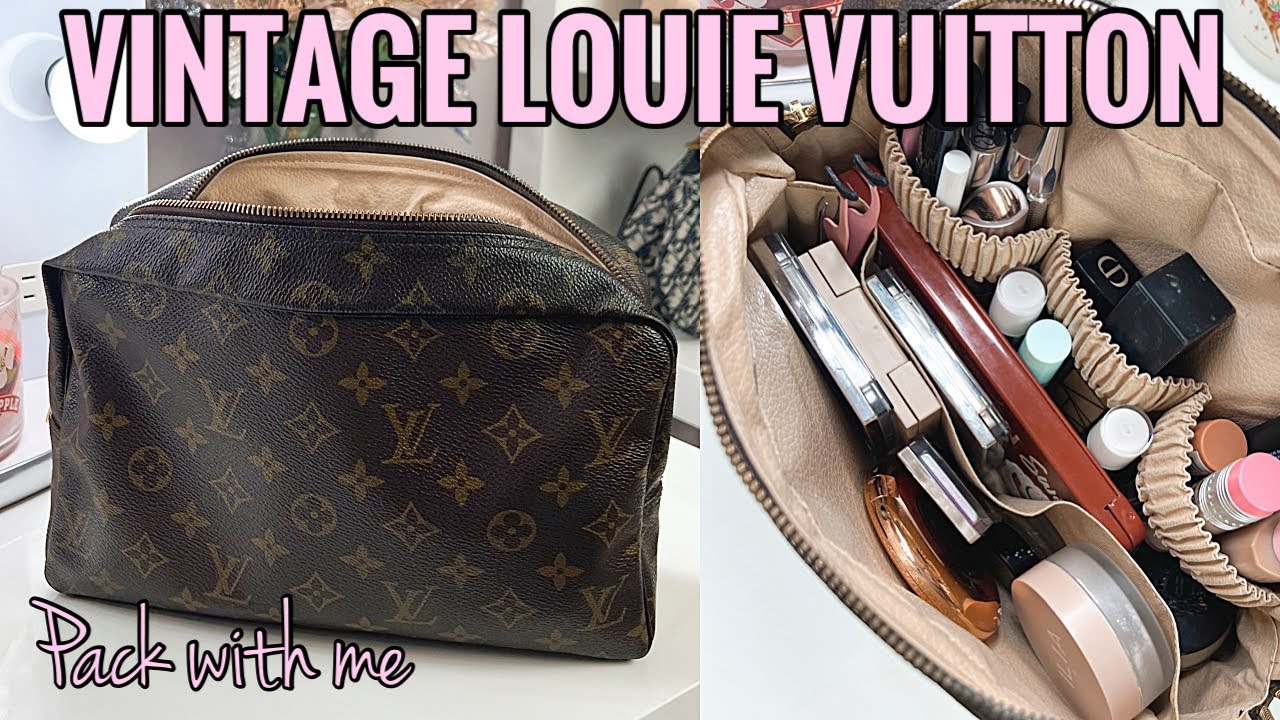 WHAT'S IN MY MAKEUP BAG  LOUIS VUITTON TROUSSE 28 🤍 