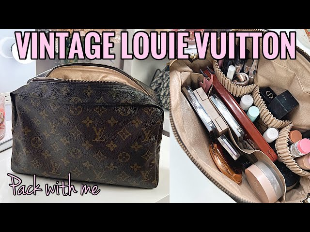 Louie Vuitton Trousse 28  PACKING MY TRAVEL MAKEUP BAG! 