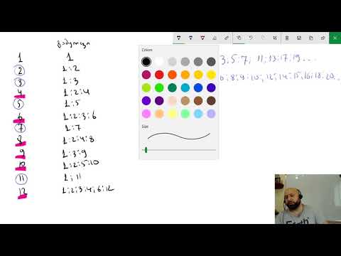 ნატურალური  რიცხვების გამყოფები და ჯერადები