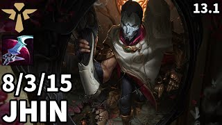 Jhin Support vs Thresh - KR Master  | Patch 13.1