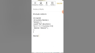 Linguagem C: #2 exercício resolvido - Fatorial de um numero