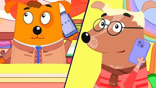 Cartoons for kids | Dad at work | DOG FAMILY