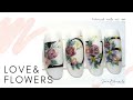 Nail art tutorial Love e Flowers