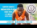 Campeón Olímpico Medallista Plata Tokio 2020 - 4x 400 M. Relevo Mixto - Lidio Andrés Feliz