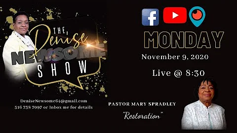 Restoration with Pastor Mary Spradley