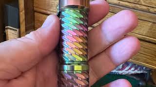 My titanium flashlight collection.