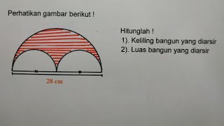 Cara Mudah Menghitung Keliling dan Luas  Bangun Yang Diarsir