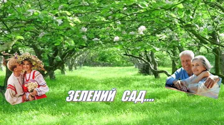 Прекрасна  народна  пісня -  аж за душу бере -  В   ЗЕЛЕНІМ   САДУ...