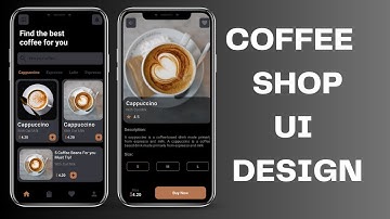 Coffee Shop App - UI Design - Speed Code - Satisfying