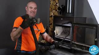 Chimney Cleaning demonstration using a rotary brush system