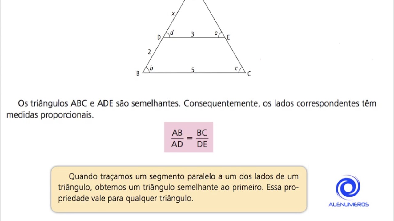 Semelhança De Triangulos Exercicios 9 Ano Com Resposta